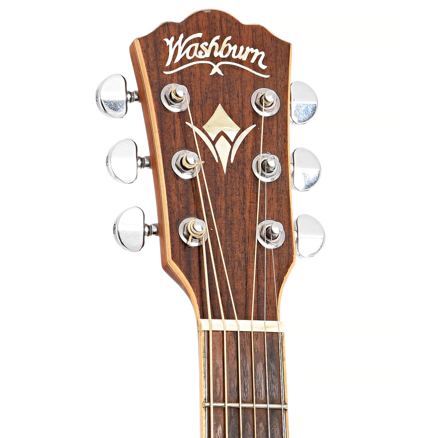 Front headstock of Washburn WD15S Acoustic Guitar (2011)