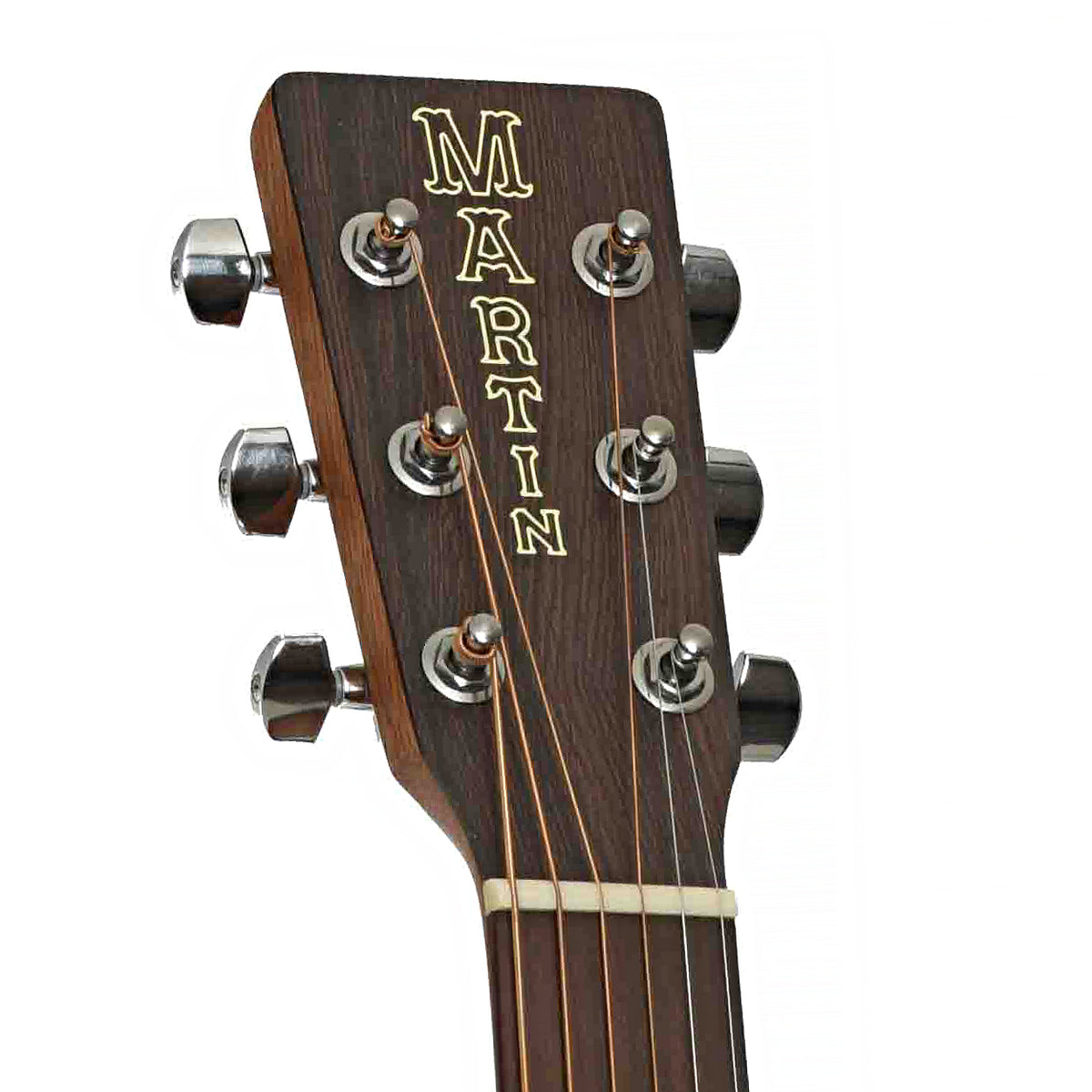 Front Headstock of Martin D-X2E Brazilian Burst Special Acoustic Guitar & Gigbag
