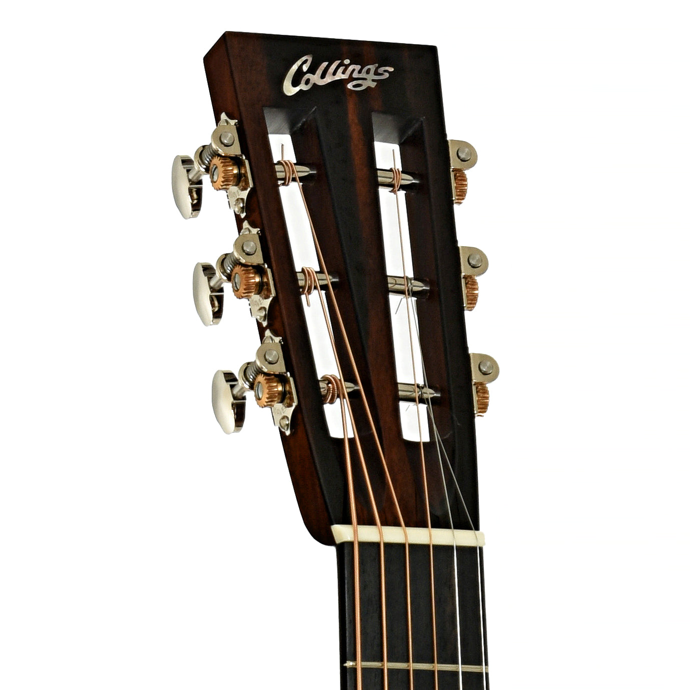 Headstock of Collings 0002H 12-Fret Acoustic Guitar