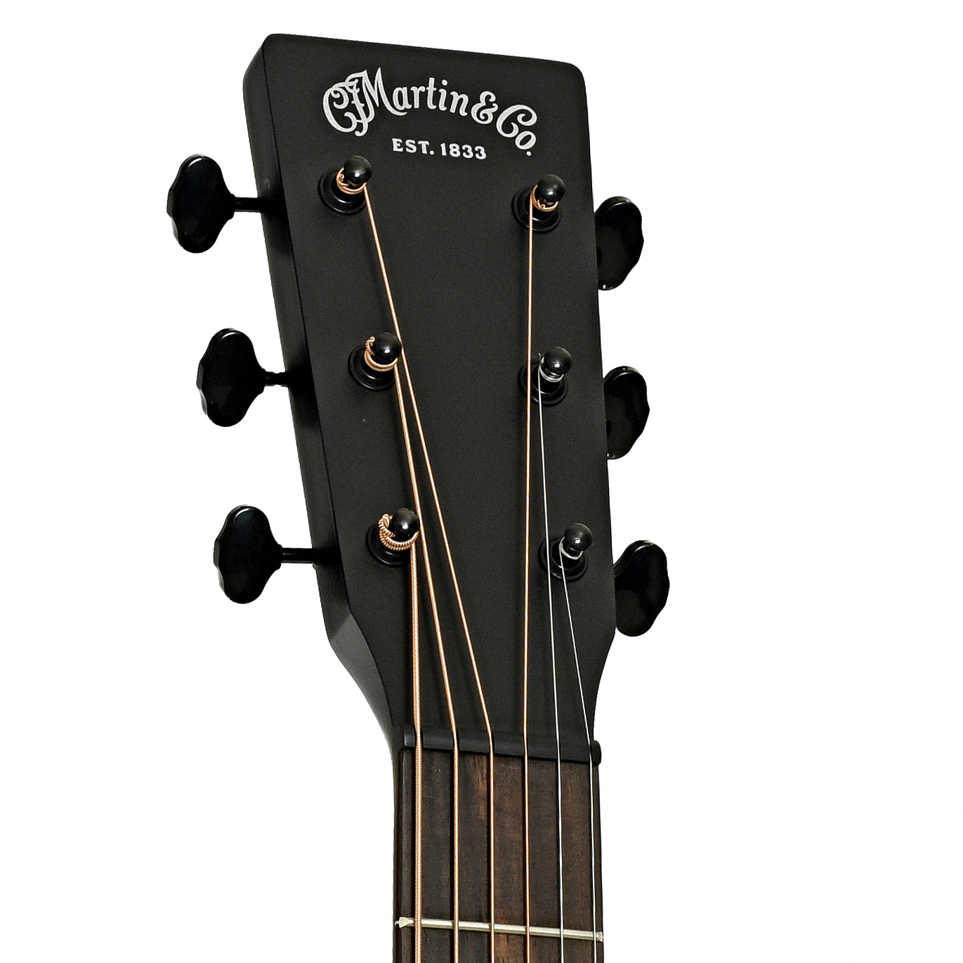 Headstock of Martin DC-10E Modern Black Guitar
