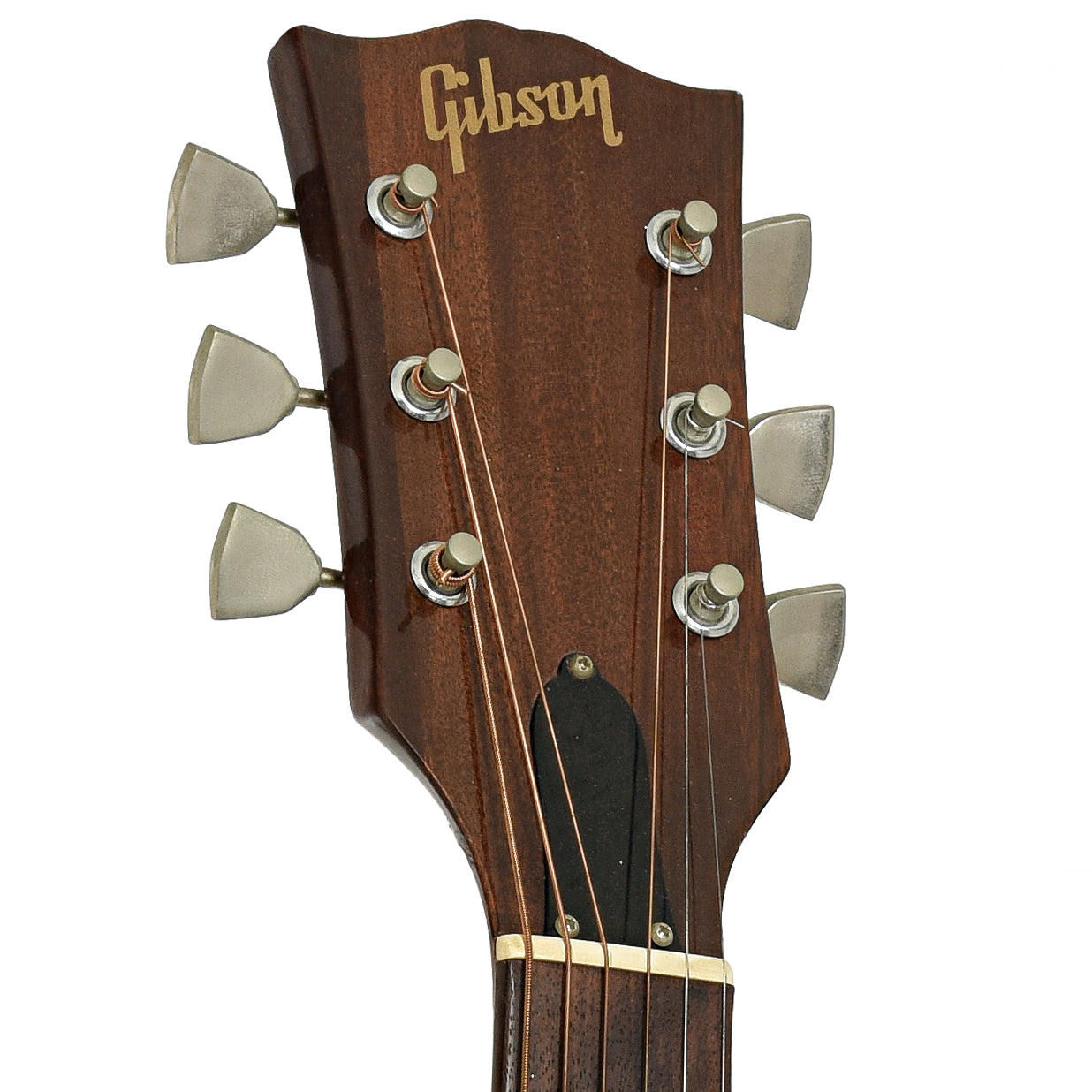 Headstock of Gibson J-50 Deluxe Acoustic Guitar