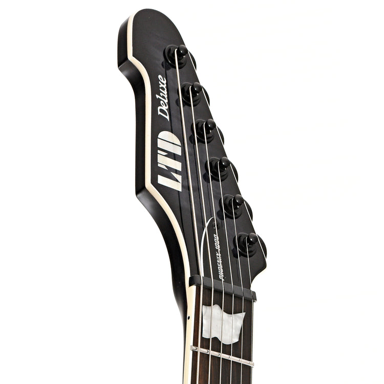 front headstock of ESP LTD Phoenix-1000 Electric Guitar, See Thru Black Sunburst