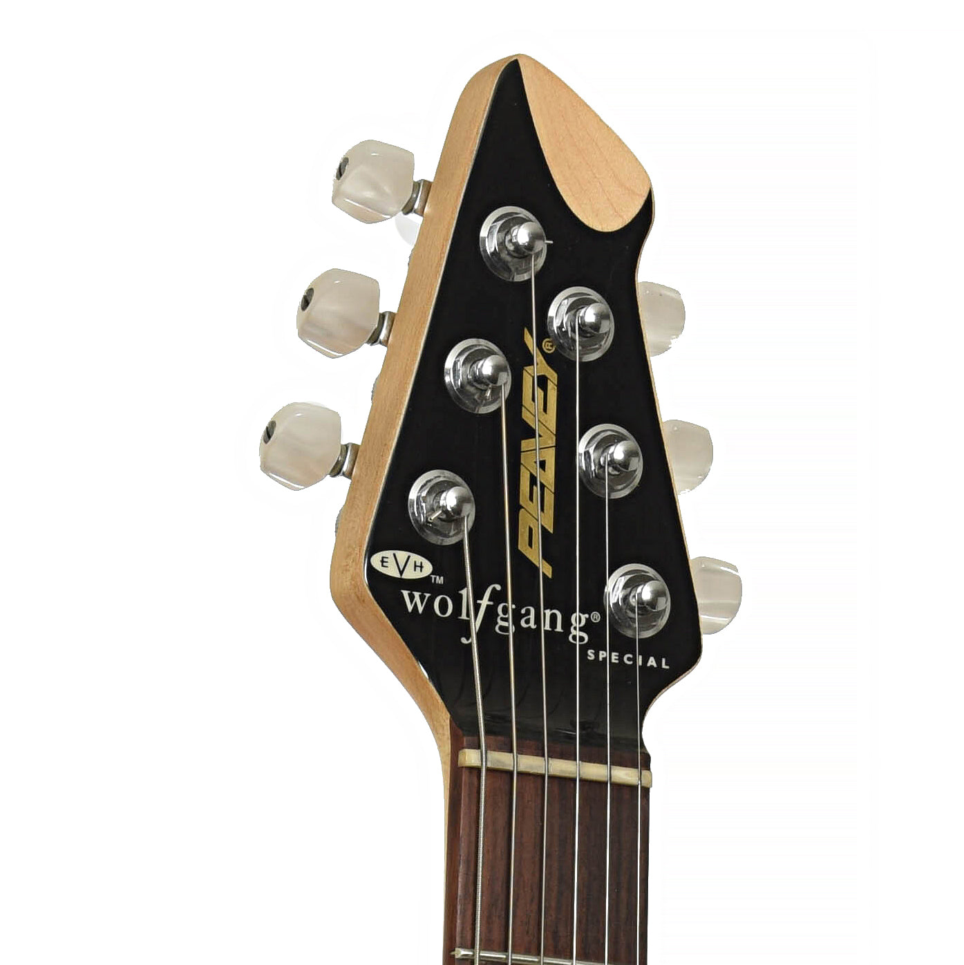 Front Headstock of Peavey Wolfgang Special USA