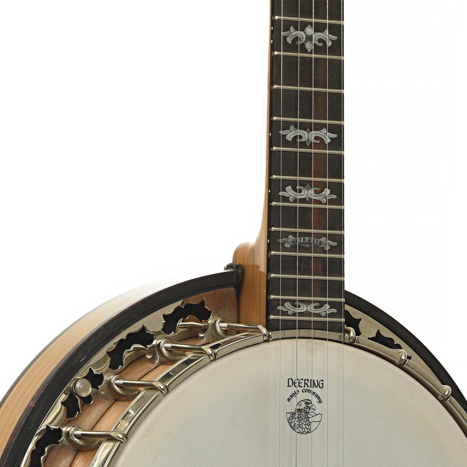 Neck joint of Deering 40th Anniversary White Oak Resonator Banjo 