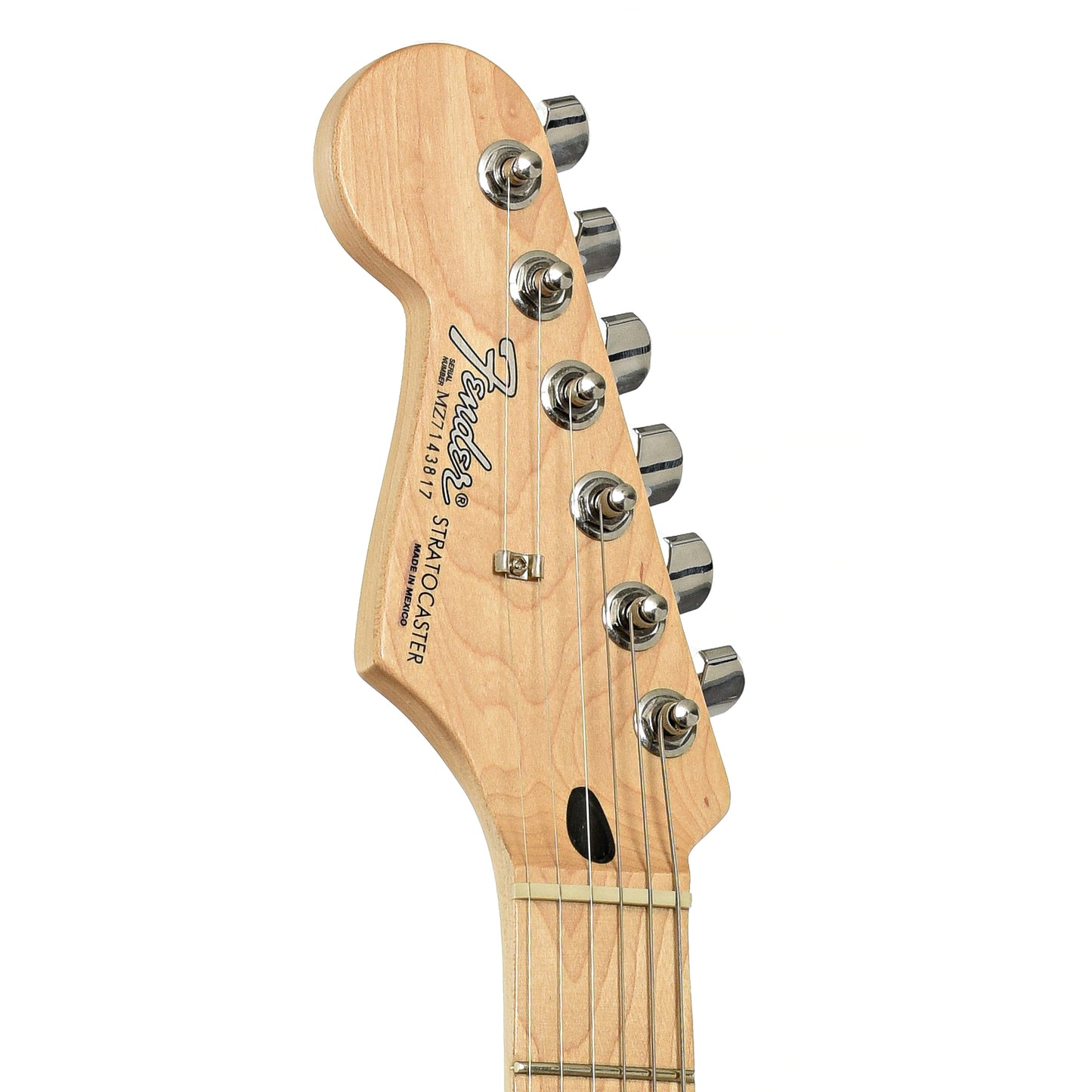 Headstock of Fender Standard Stratocaster Electric Guitar
