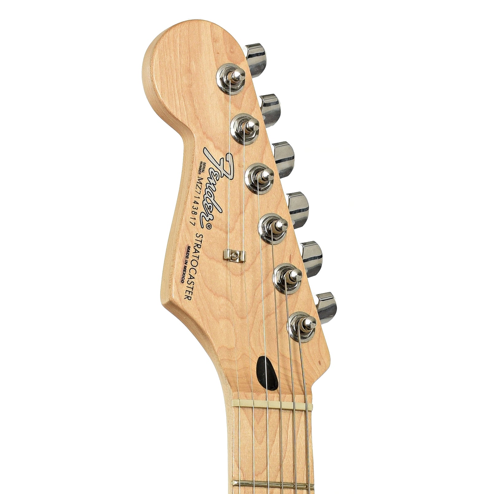Headstock of Fender Standard Stratocaster Electric Guitar