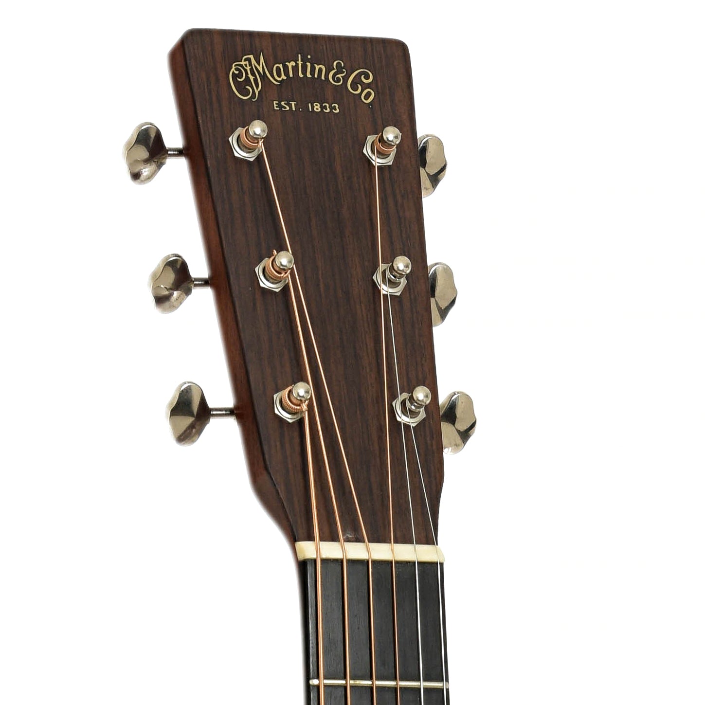 Headstock of Martin Custom D-18 Acoustic Guitar 