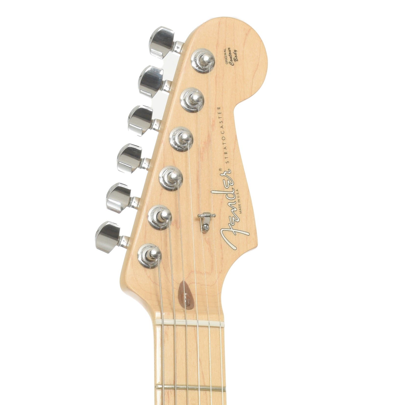 Headstock of Fender New American Standard Stratocaster Electric Guitar