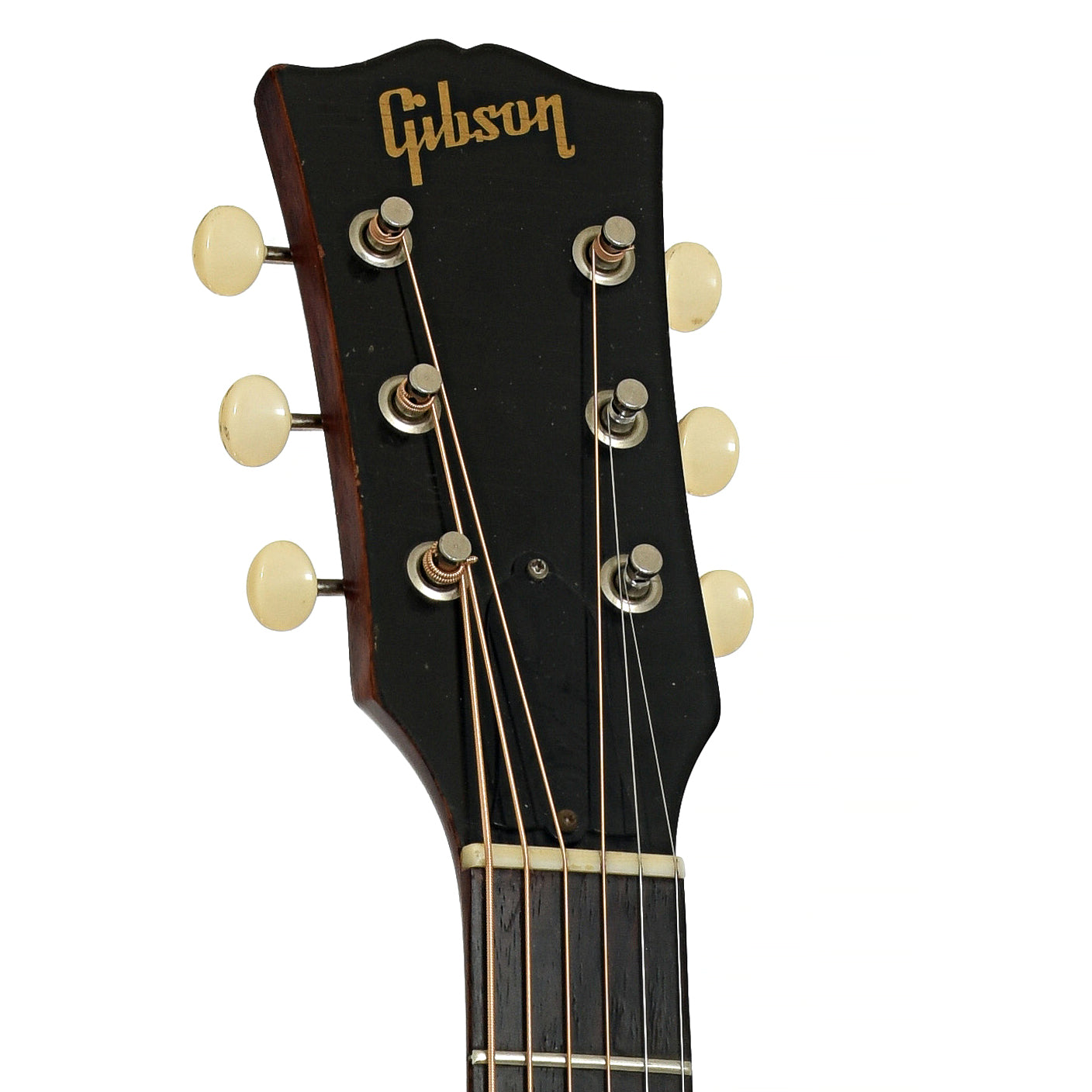 Headstock of Gibson B-25 Acoustic Guitar