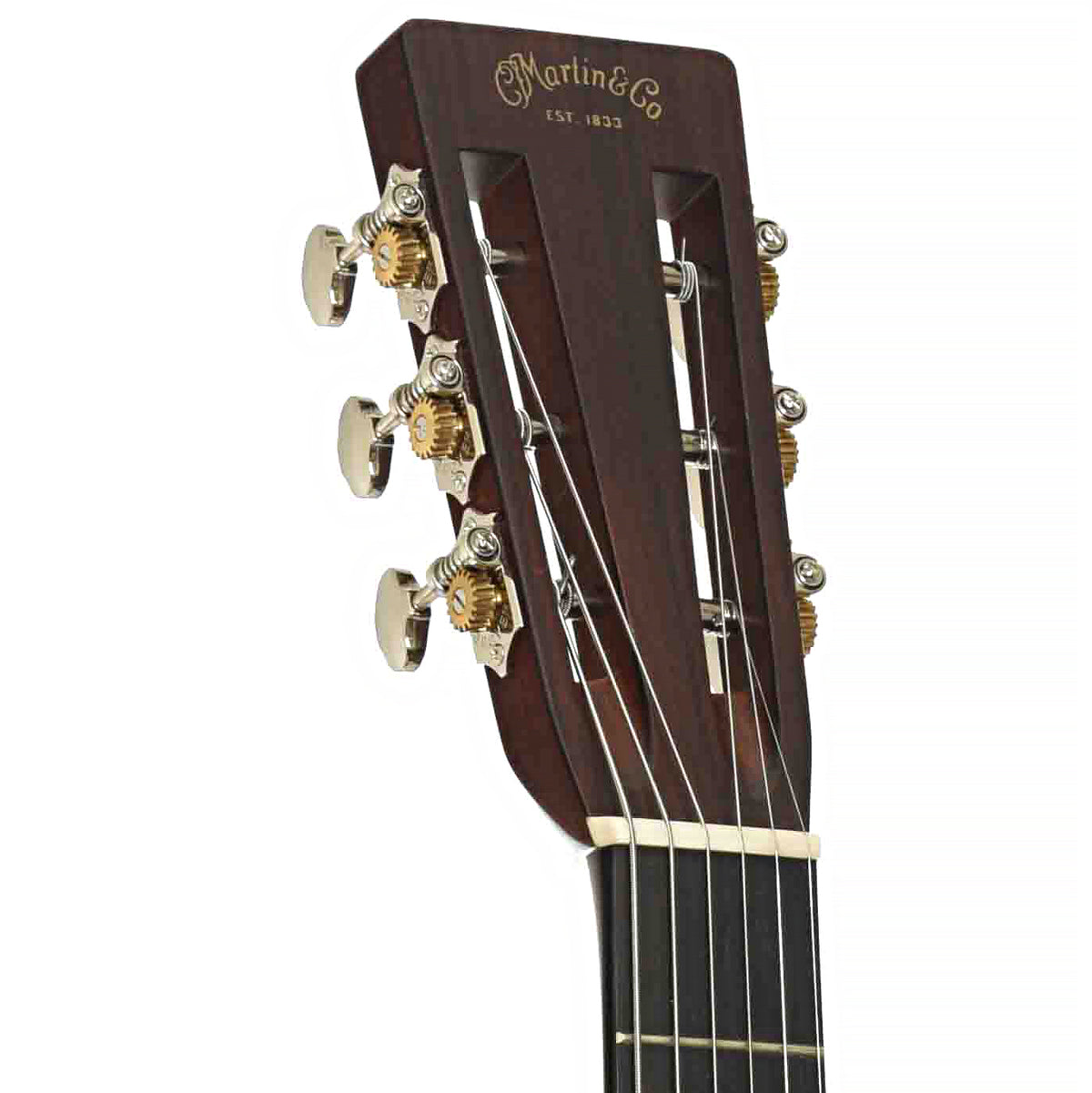 Front headstock of Martin Custom D-28 12-Fret