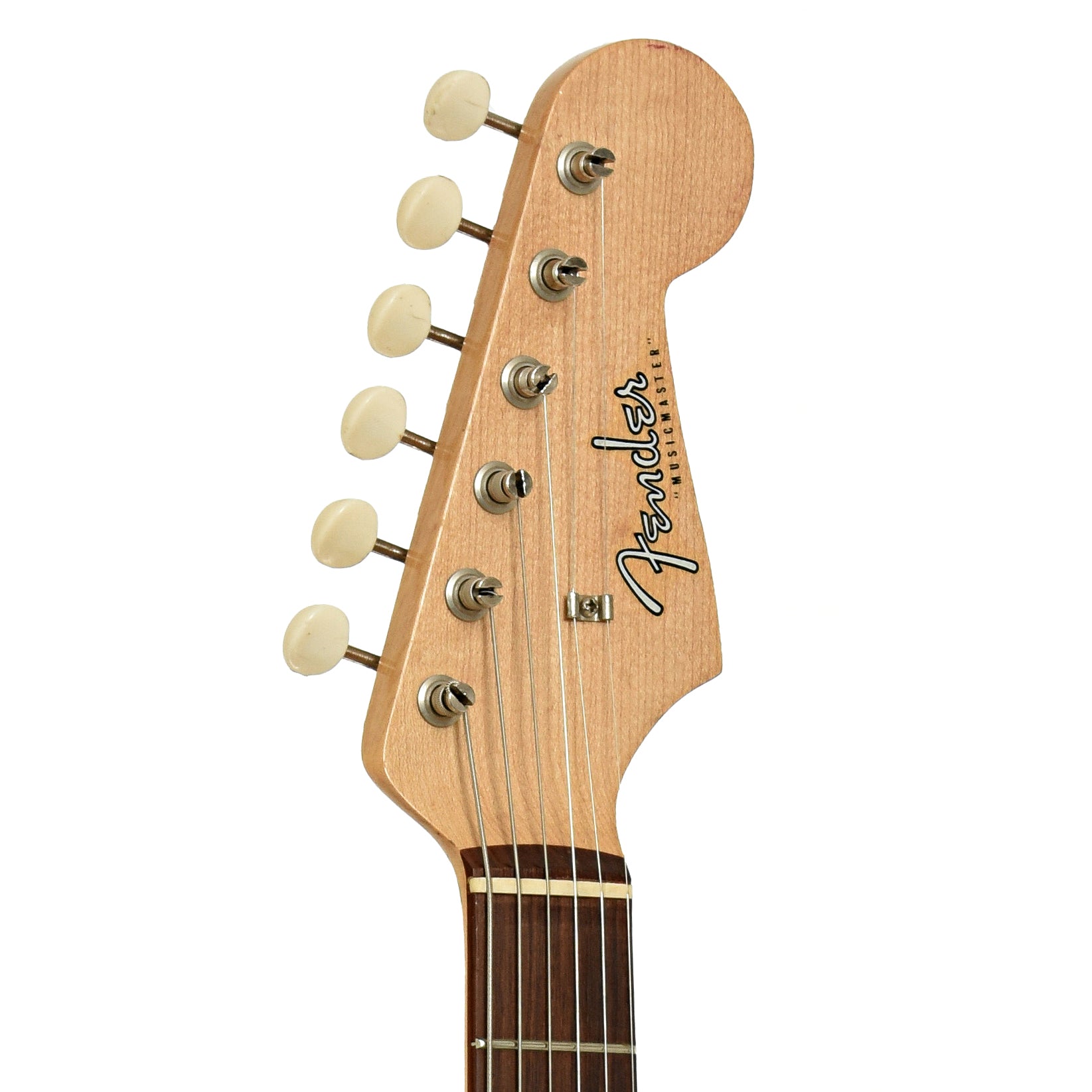 Headstock of Fender Musicmaster Electric Guitar 