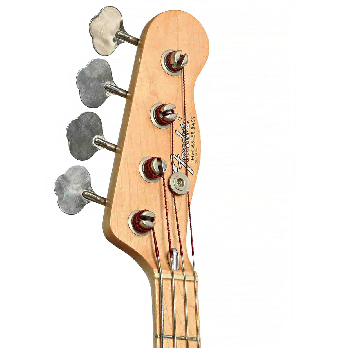 Front headstock of Fender Telecaster Electric Bass