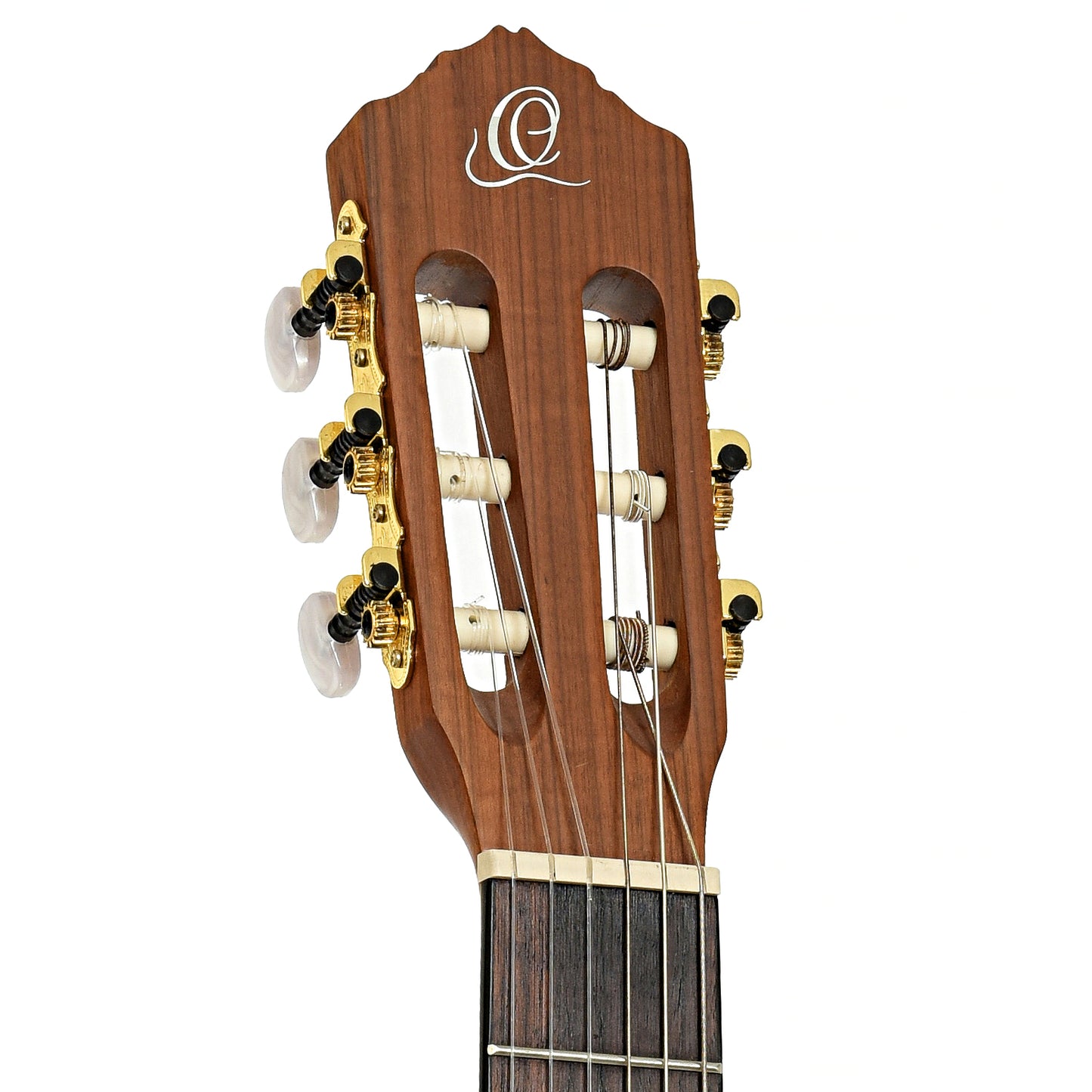 Headstock of Ortega Family Series Pro R131L Left-Handed Classical Guitar