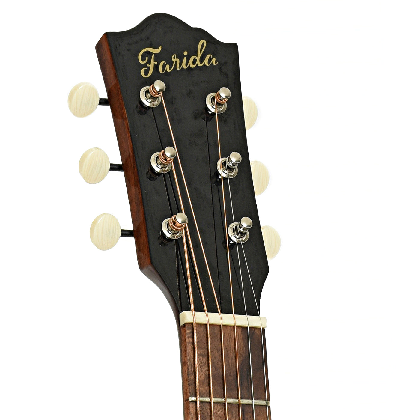 Headstock of Farida Old Town Series OT-22 VBS Acoustic Guitar