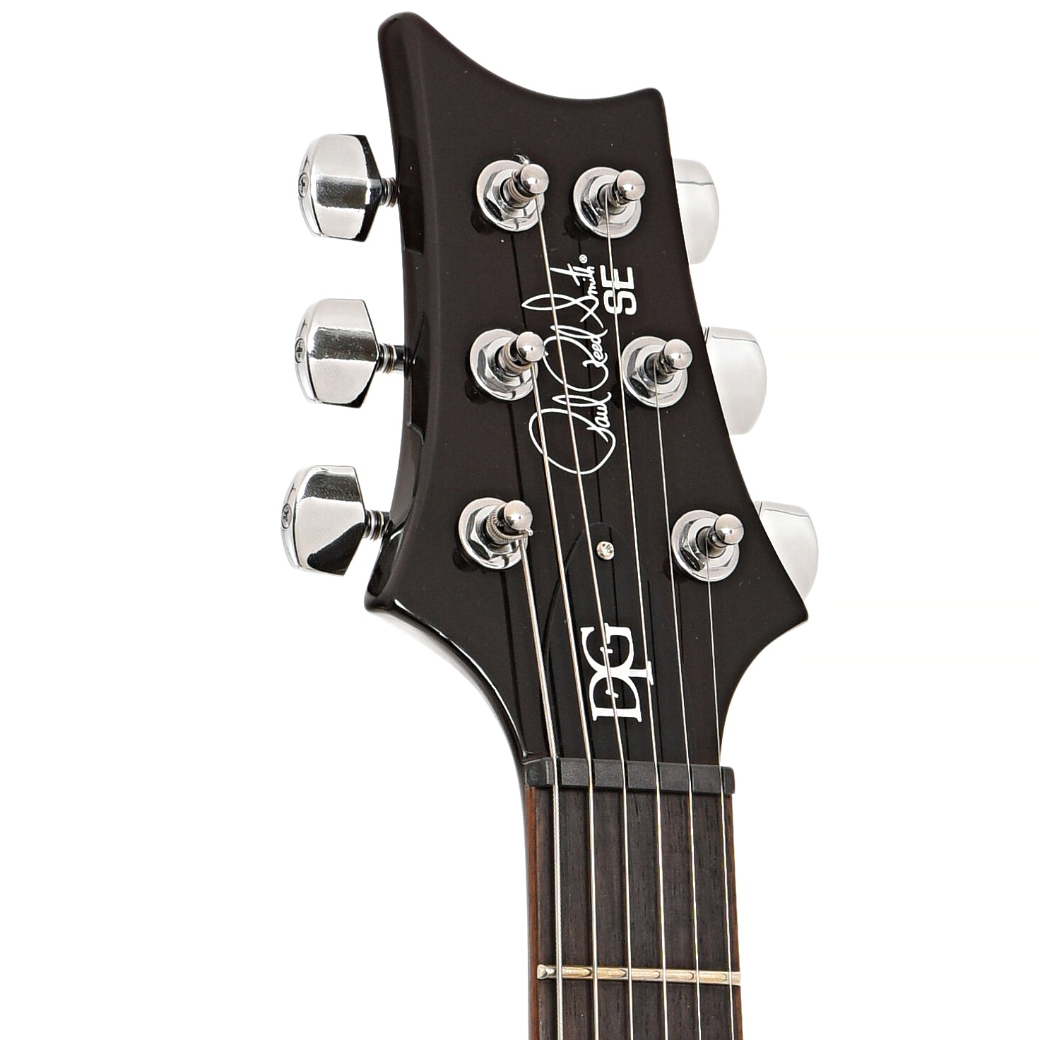 Front headstock of PRS SE DGT, Gold Top
