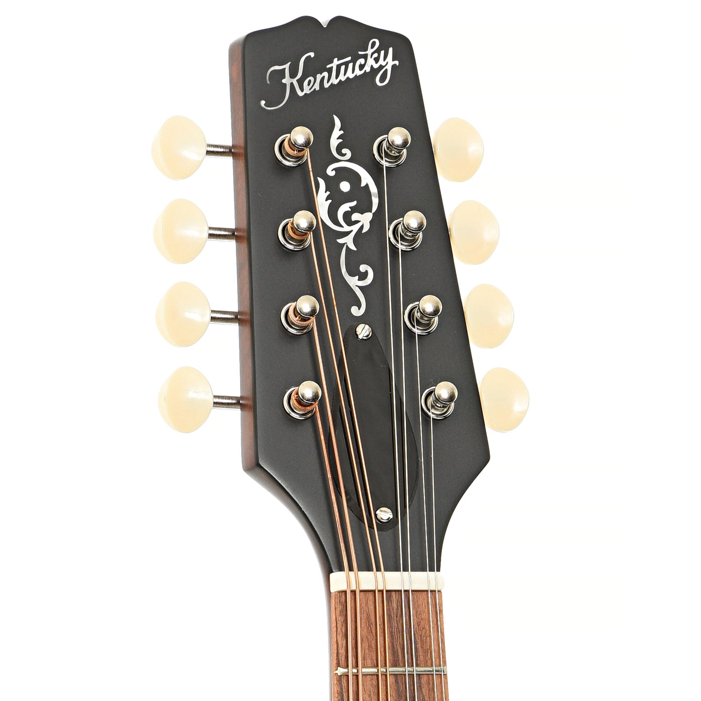 Front headstock of Kentucky KM-206 A-Model Mandolin