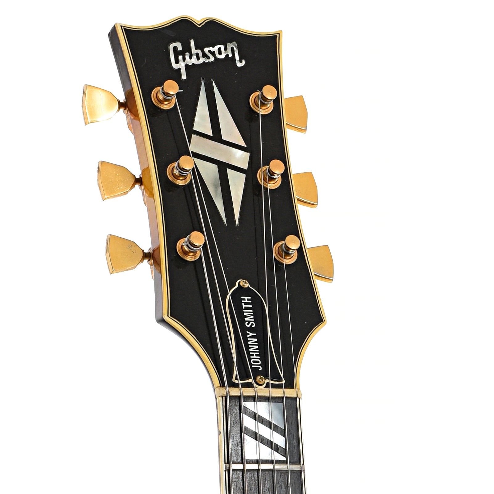 Front headstock of Gibson Johnny Smith Archtop Hollowbody Electric Guitar (1974)