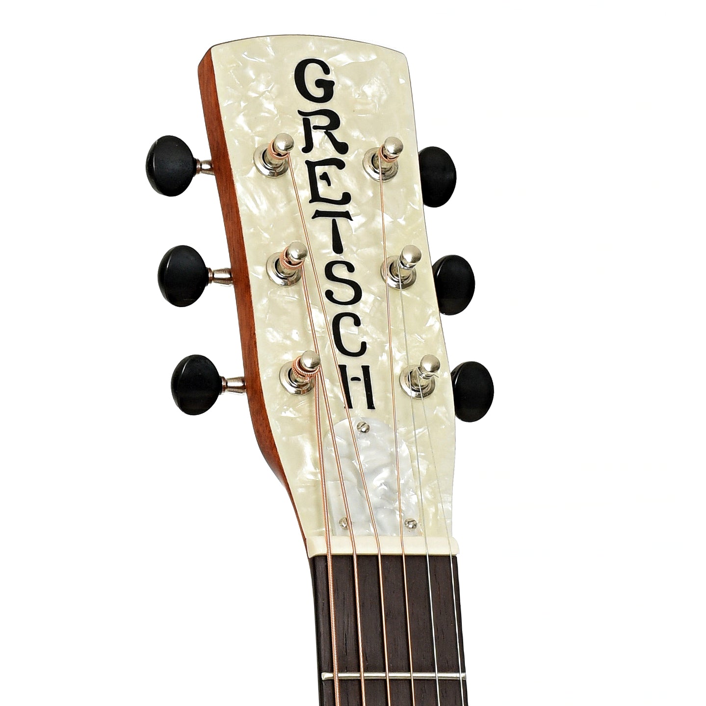 Headstock of Gretsch G9201 Honey Dipper Round-Neck Resonator Acoustic Guitar 
