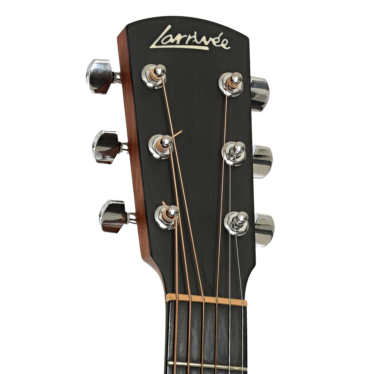 Headstock of Larrivee Parlor O-01  Mahogany Acoustic Guitar  