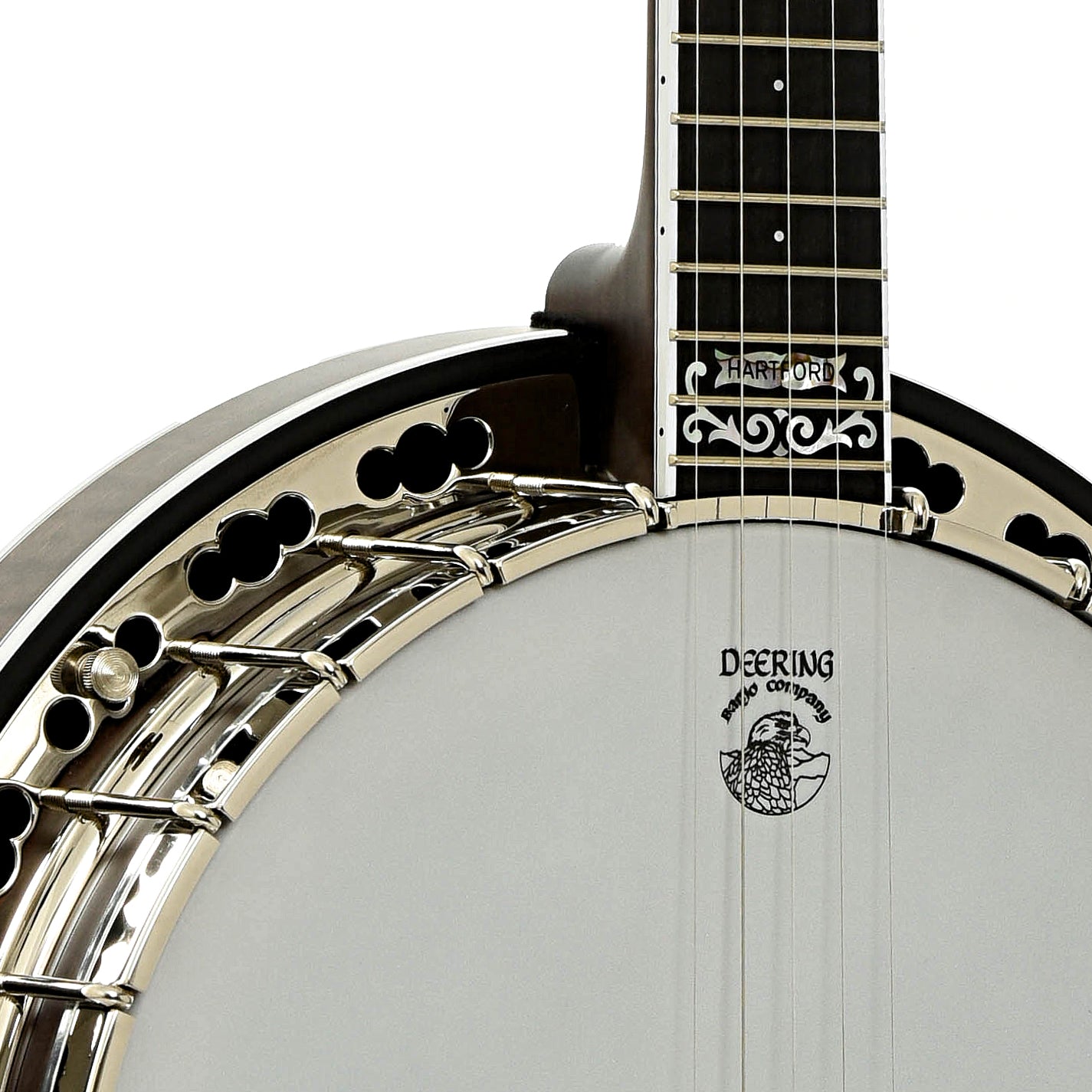 Front neck joint of Deering John Hartford Banjo