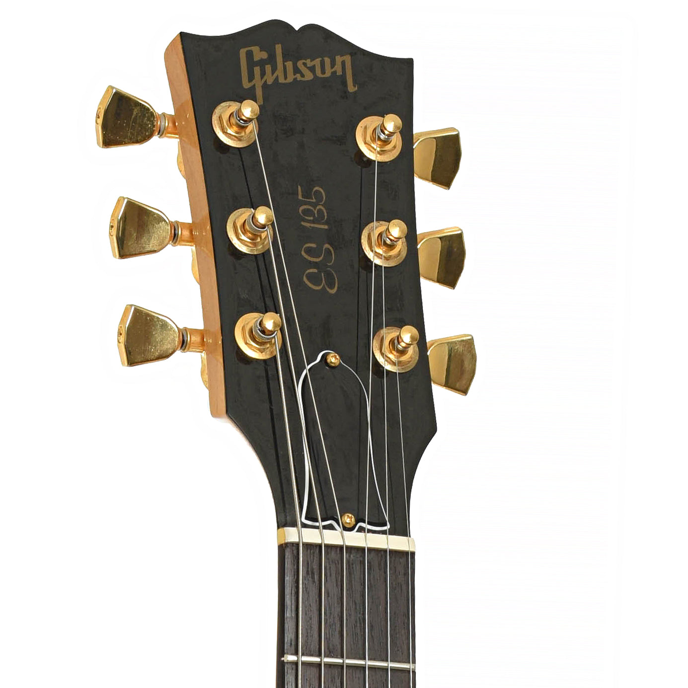 Headstock of Gibson ES-135 Hollowbody Electric Guitar 
