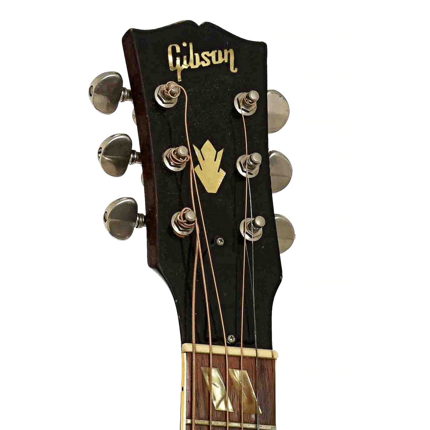 Headstock of Gibson FJN Folk Singer Jumbo Acoustic Guitar