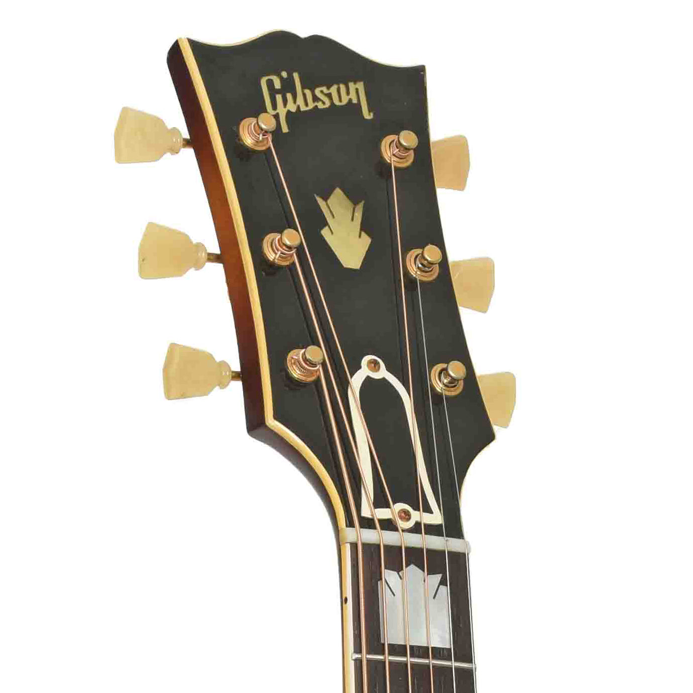Headstock of Gibson J-200 Jumbo Acoustic Guitar  
