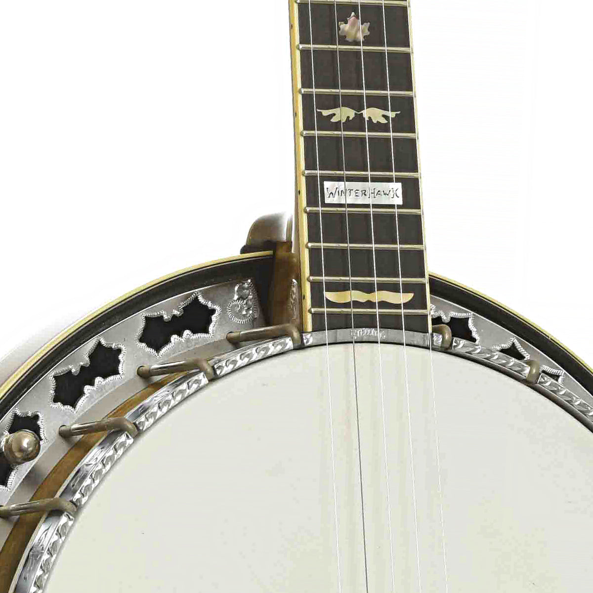 Neck Joint of Stelling Winterhawk #7 Five-String Resonator Banjo