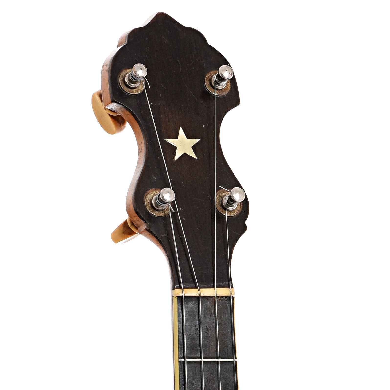 front headstock of Vega Whyte Laydie Style R Tenor Banjo (1921)