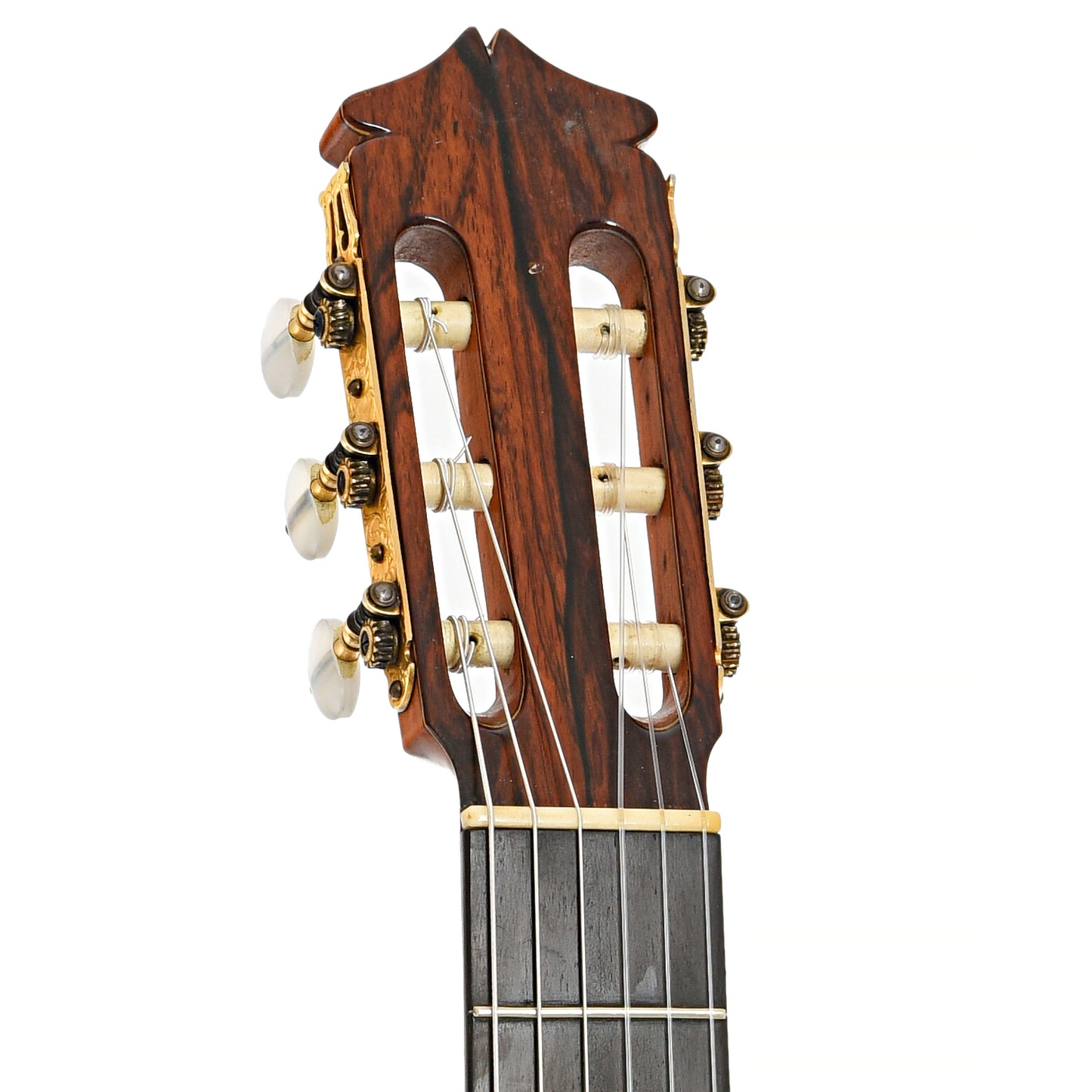Front headstock of Juan Alvarez Classical Guitar (1969)