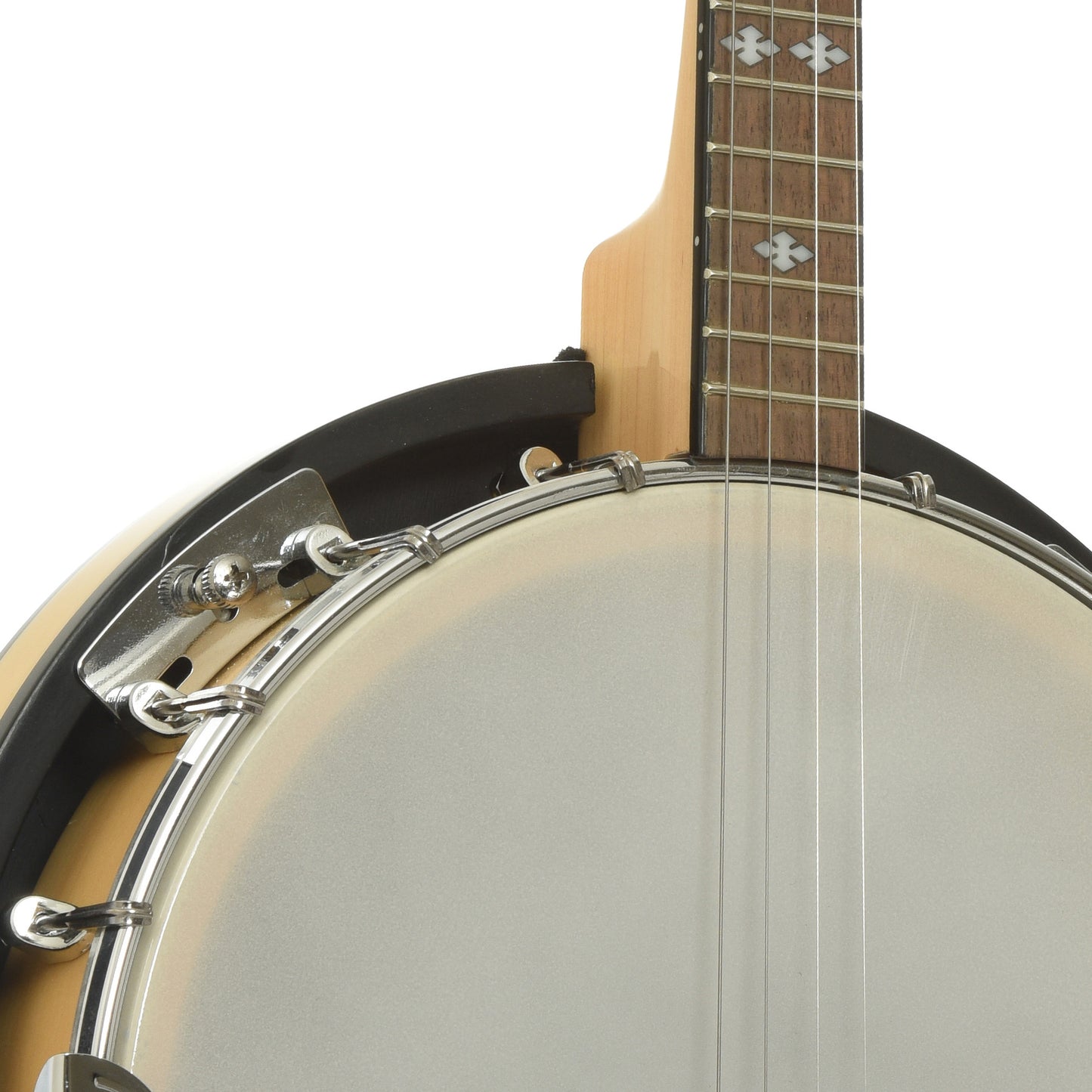 Neck joint front of Gold Tone CC-IT Cripple Creek Irish Tenor Banjo
