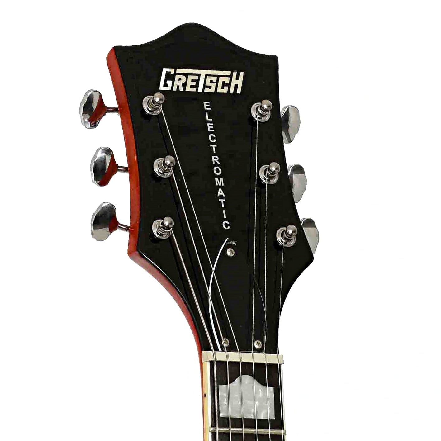 Headstock of Gretsch G5420T Hollowbody Electric Guitar
