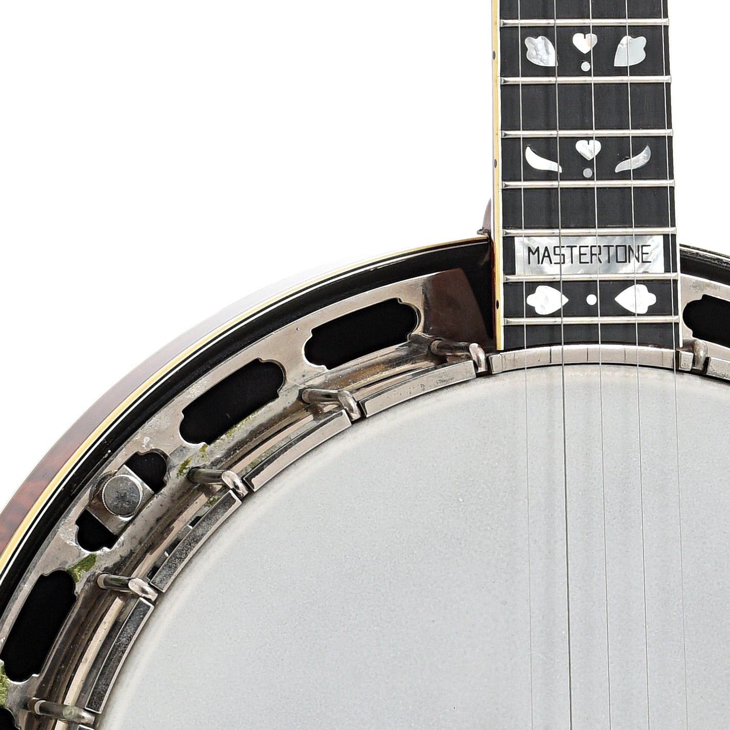 Front body and neck join of Gibson Earl Scruggs Standard Resonator Banjo (2002)