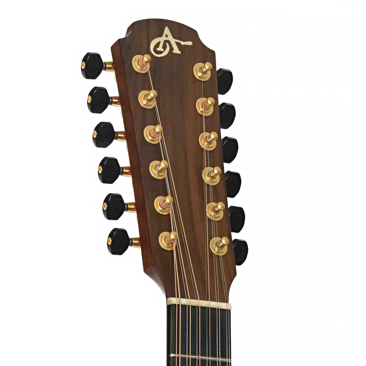 Front Headstock of Avalon L32 12-String Acoustic Guitar