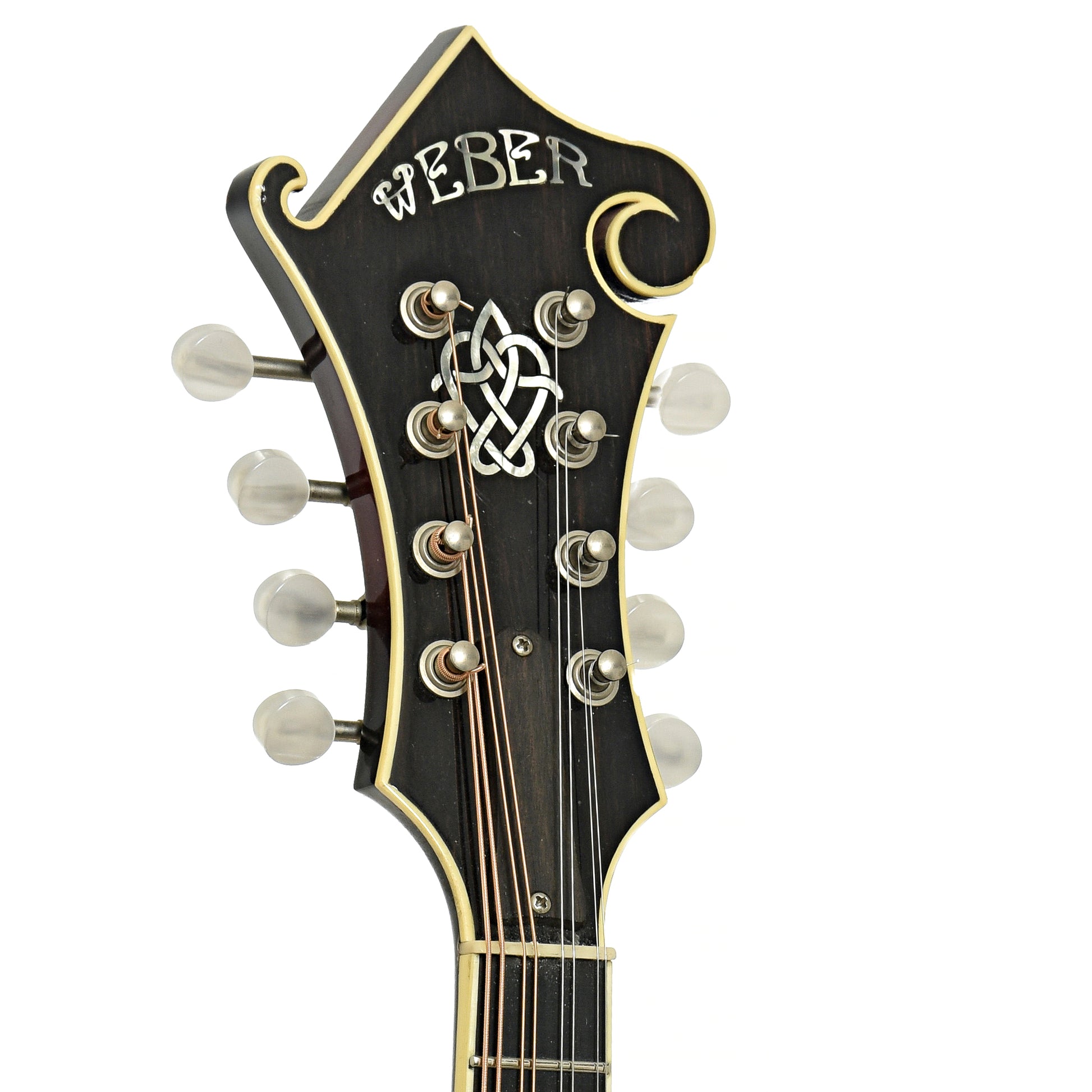 Headstock of Weber Yellowstone Model F-Style Mandolin