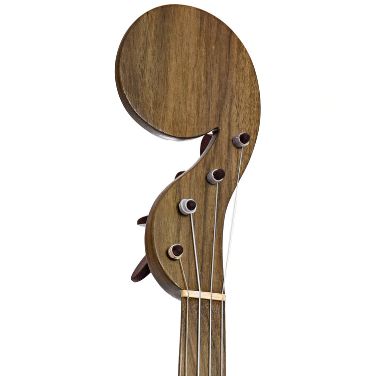 Front headstock of Menzies Tackhead Banjo #531