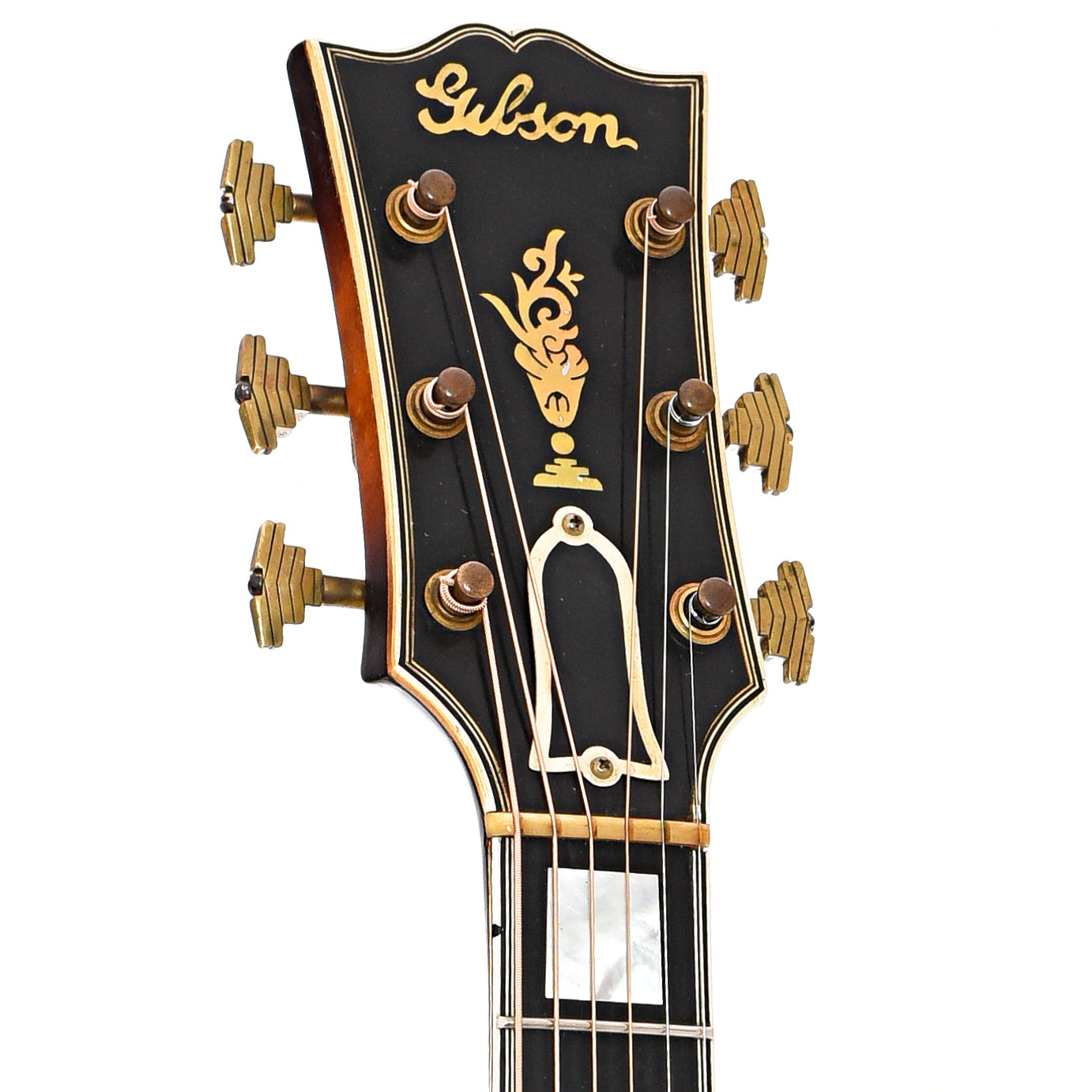 Front headstock of Gibson L-5 Hollowbody Electric