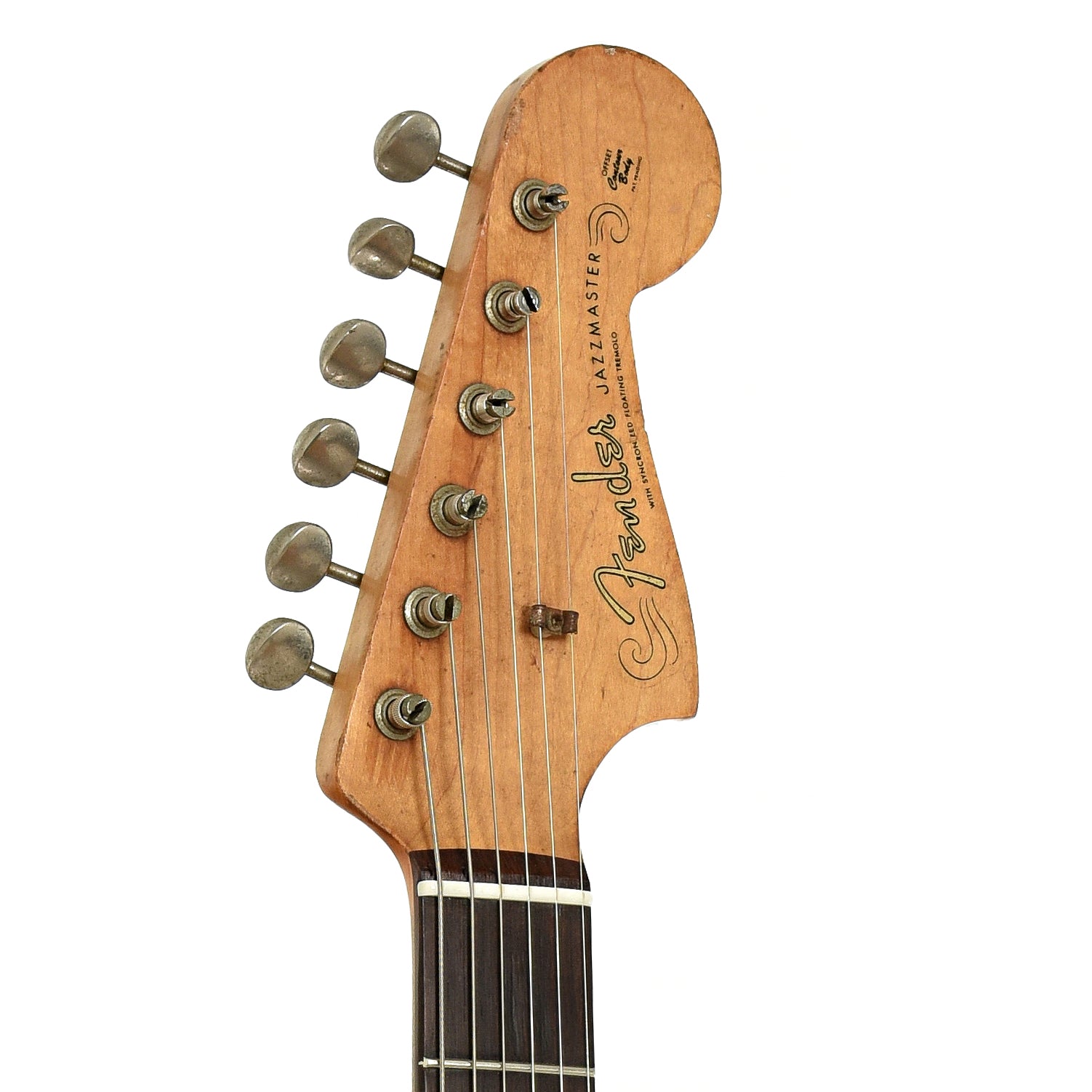 Headstock of Fender Jazzmaster Electric Guitar 