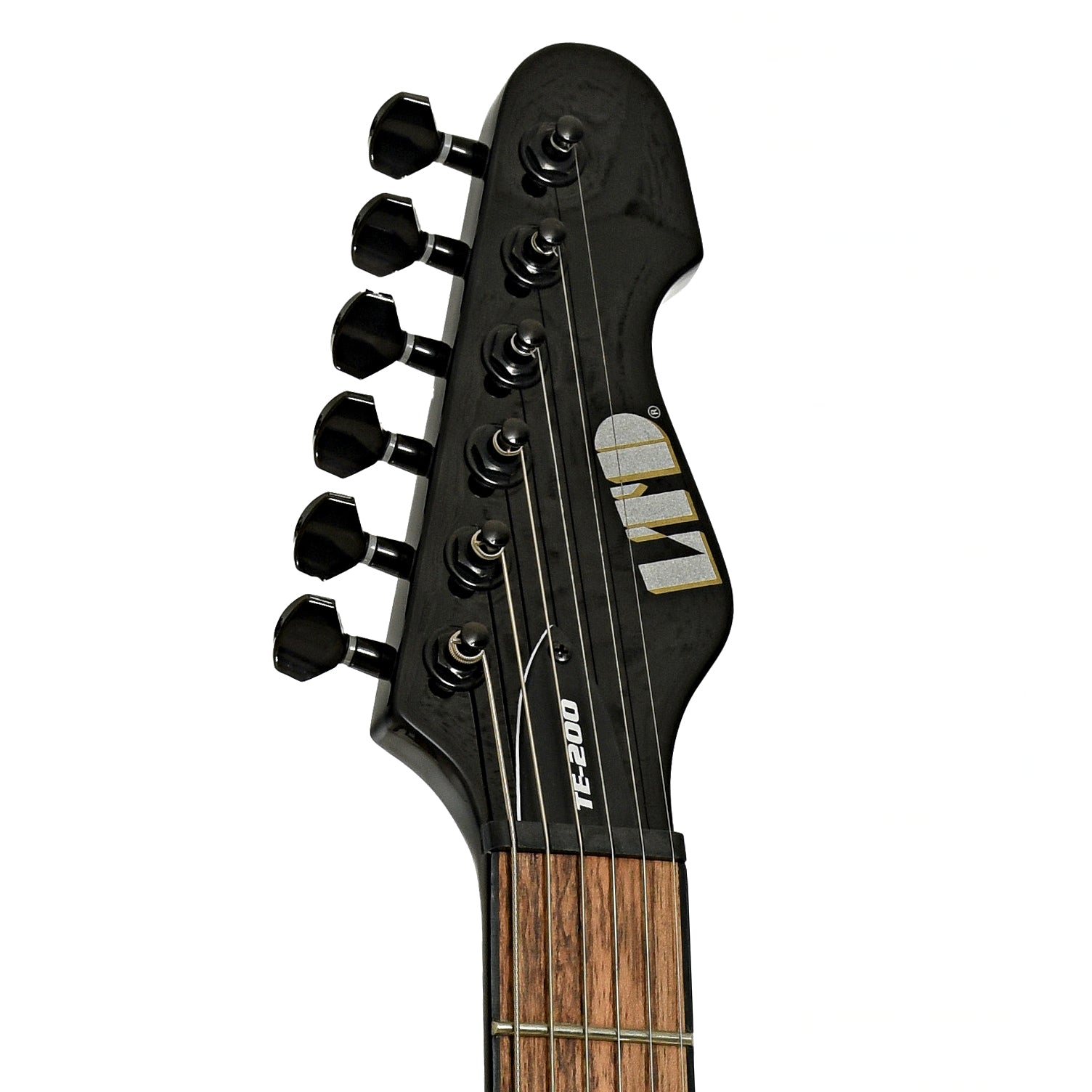 Headstock of ESP LTD TE-200 Electric Guitar Black Finish