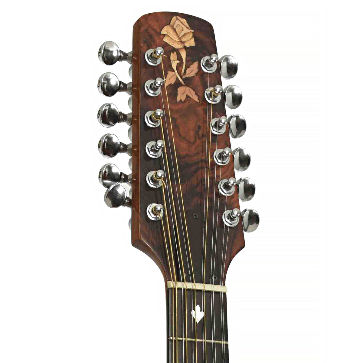 Front headstock of Del Langejans 12-String