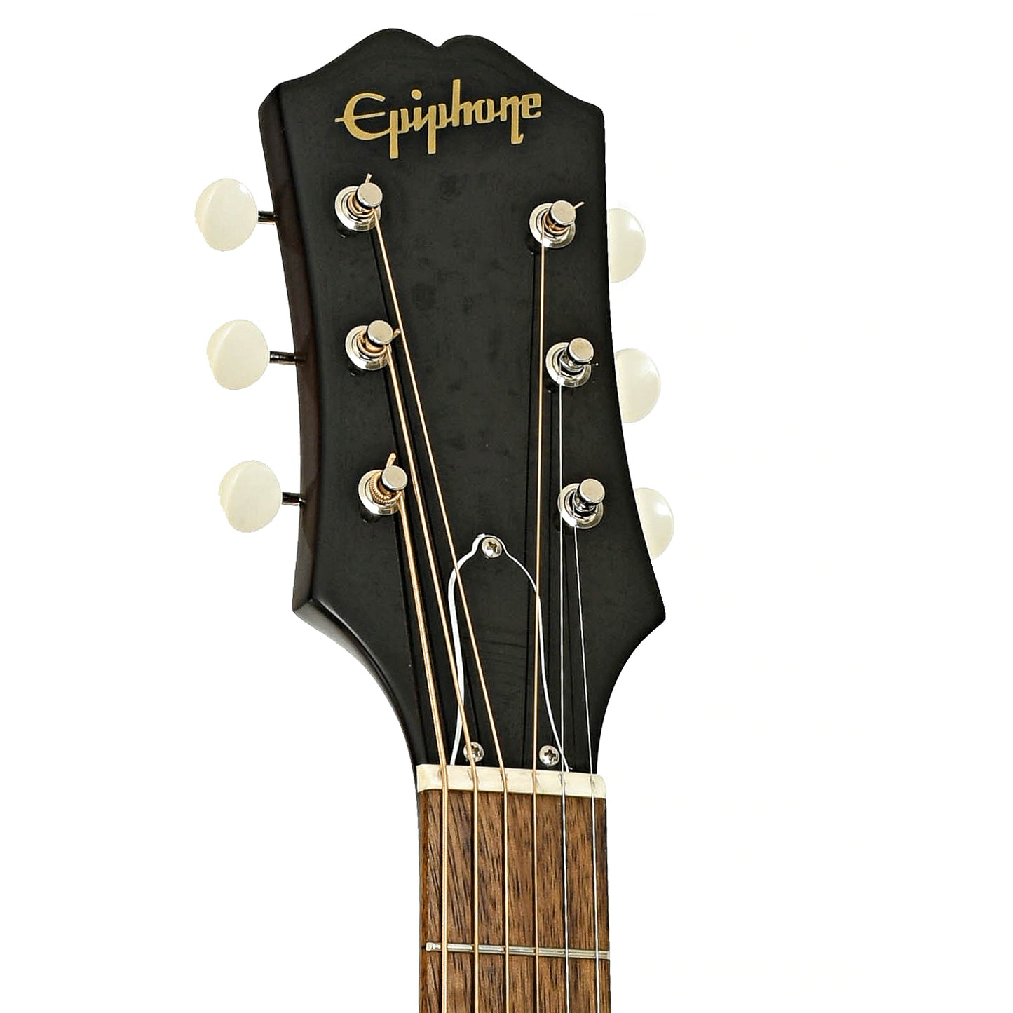 Headstock of Epiphone Inspired by Gibson J-45 Acoustic Guitar