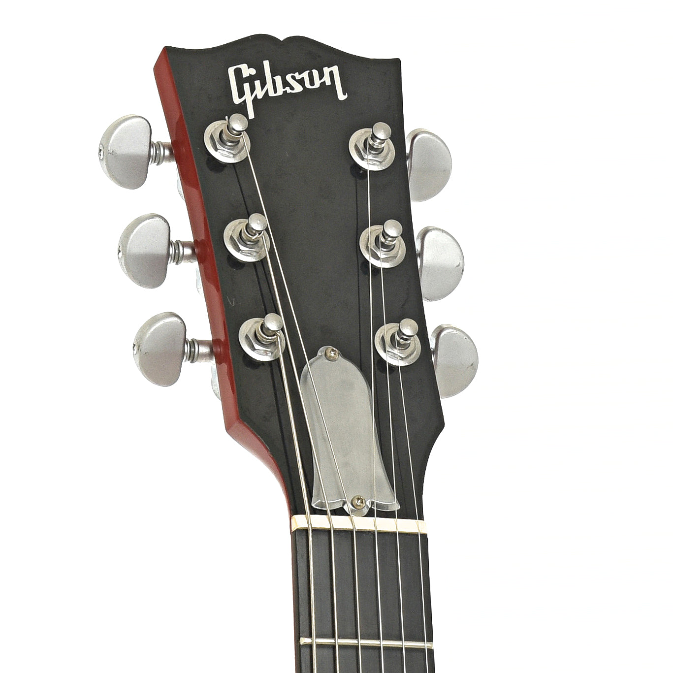 Headstock of Gibson Limited Edition SG Platinum Electric Guitar