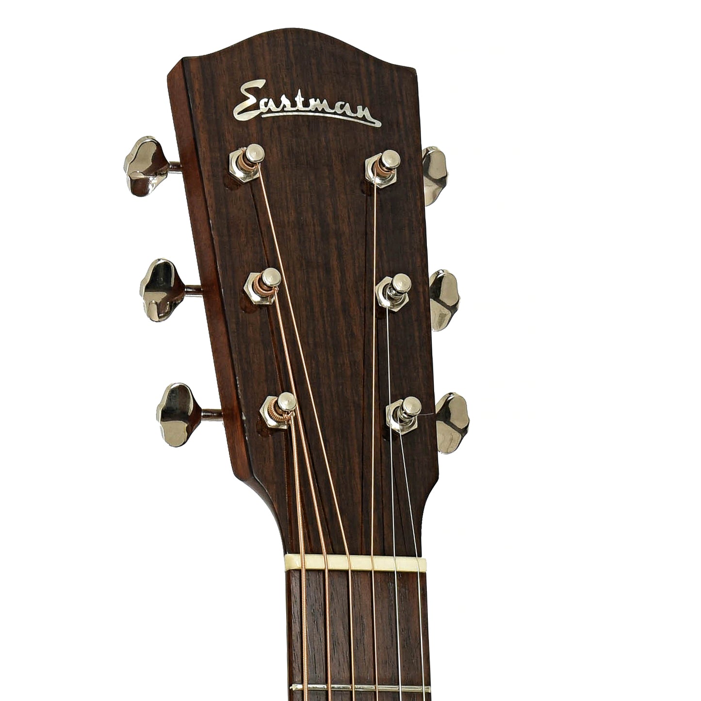 Headstock of Eastman E10 OO-12F-M Acoustic Guitar 
