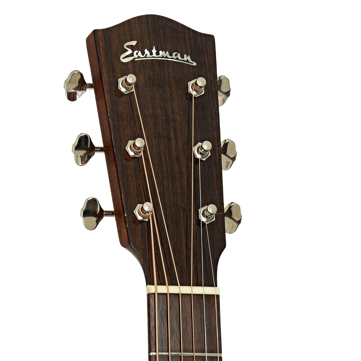 Headstock of Eastman E10 OO-12F-M Acoustic Guitar 
