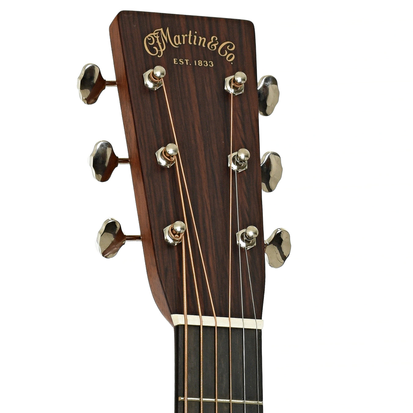Headstock of Martin D-28 Ambertone Guitar