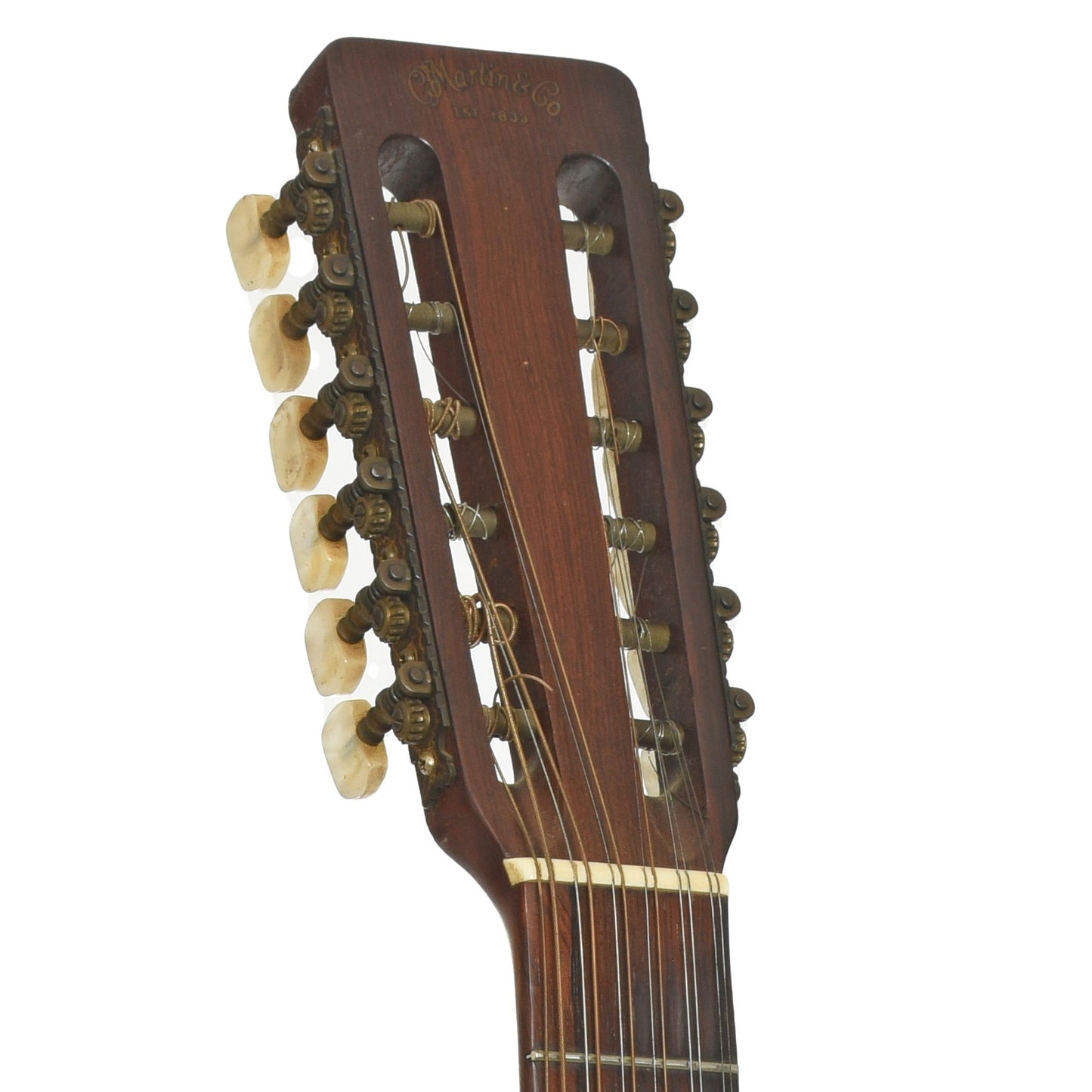 Headstock of Martin D12-20 12-String Acoustic Guitar