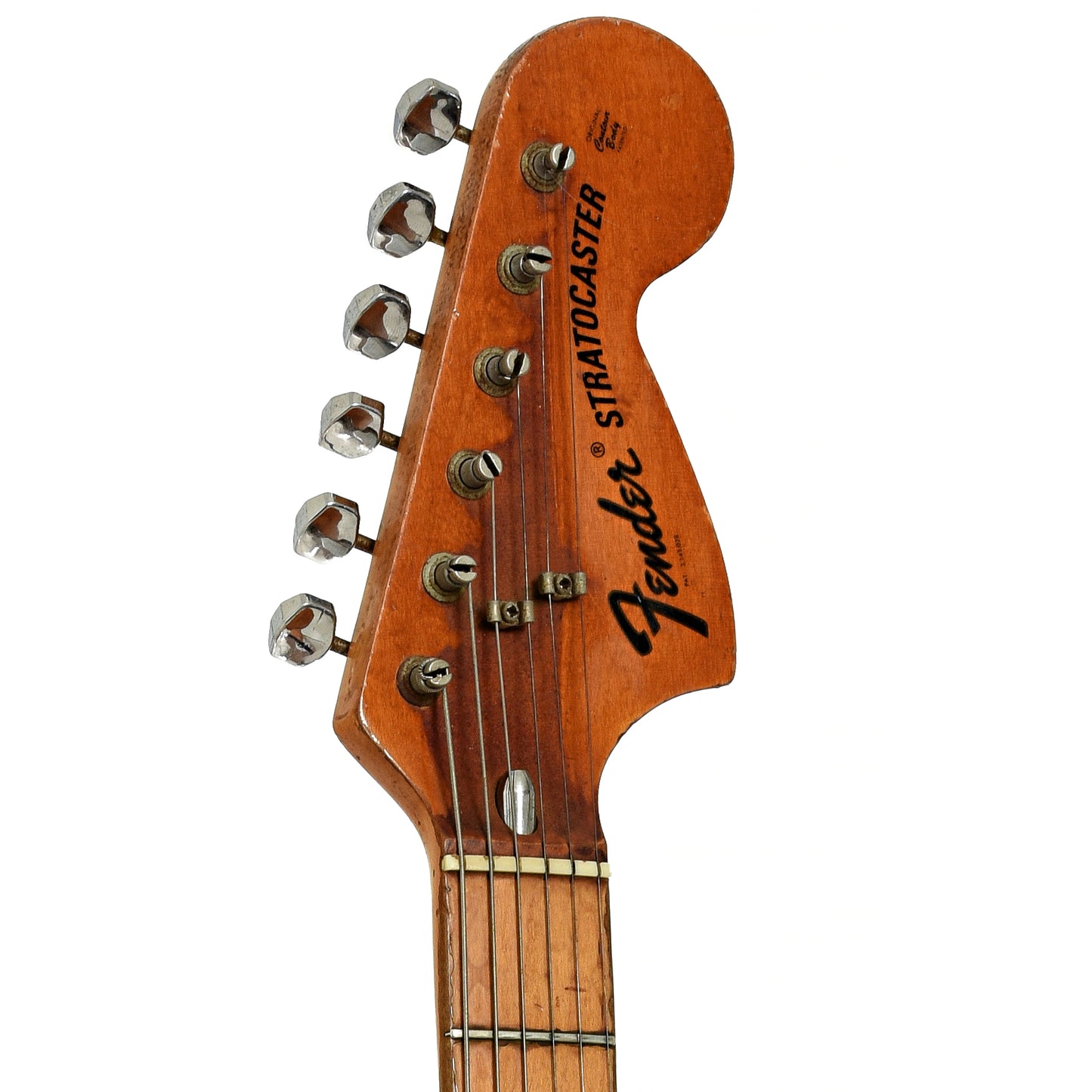 Headstock of Fender Stratocaster Electric Guitar