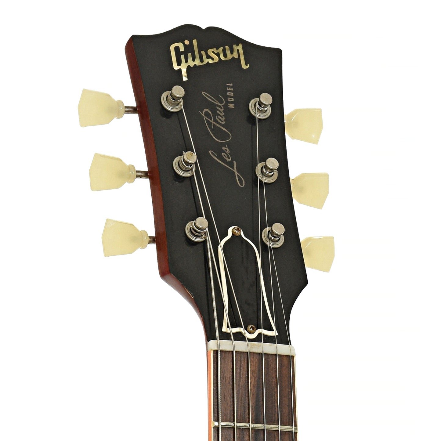 Headstock of Gibson Custom Shop 60th Anniversary '59 Les Paul Standard Reissue Electric Guitar 