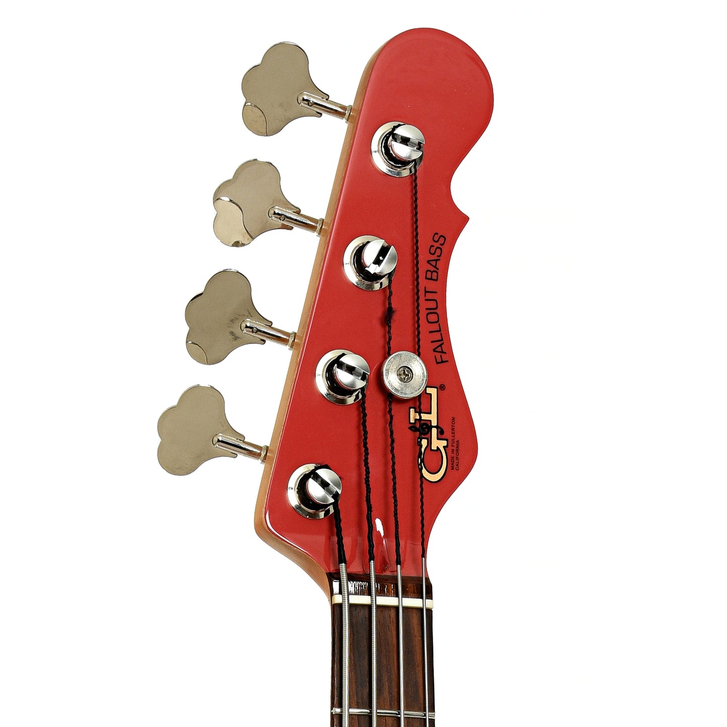 Headstock of G&L Fallout 4-String Electric Bass 