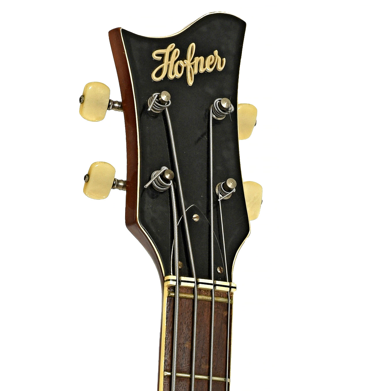 Headstock of Hofner 500/1 Beatle Bass